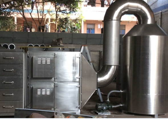 水噴淋廢氣凈化塔的使用原理