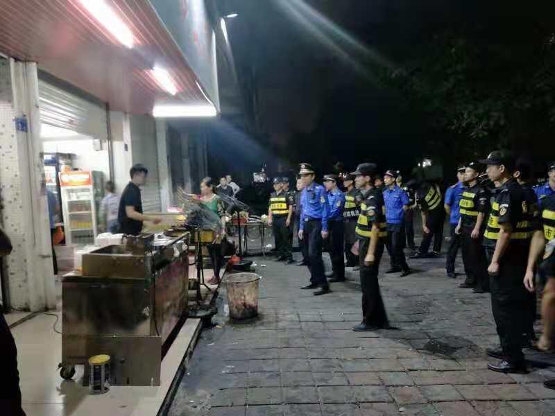 福永執法隊開展露天燒烤集中整治行動