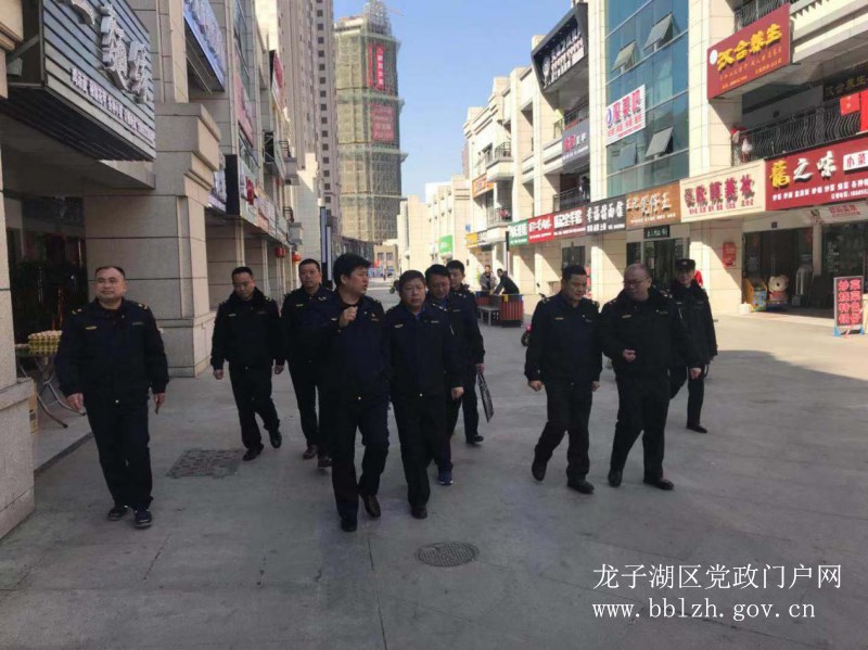 固鎮縣城管執法局蒞臨龍子湖區考察交流餐飲油煙整治工作