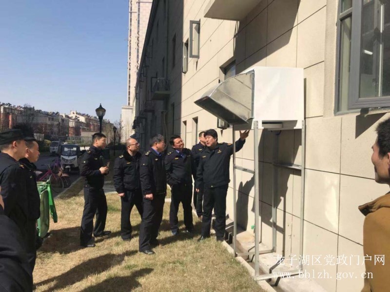 固鎮縣城管執法局蒞臨龍子湖區考察交流餐飲油煙整治工作