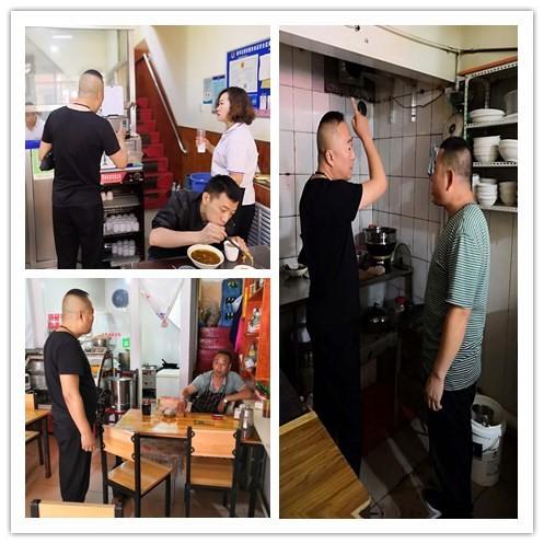 金橋社區主開展轄區未安裝油煙凈化器的餐飲門店進行再次排查