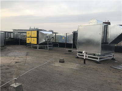 北京金佰利個人衛生用品有限公司油煙凈化器安裝案例