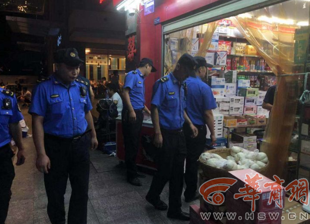 西安市城管5次復查鳳城三路一家串串店一直未整改