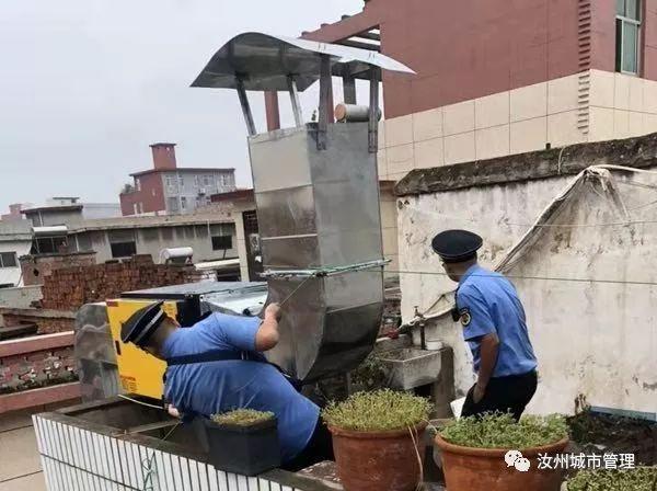 汝州市管理局推進餐飲油煙污染防治攻堅戰