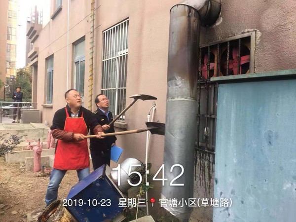 文昌花園社區開展餐飲油煙專項整治行動