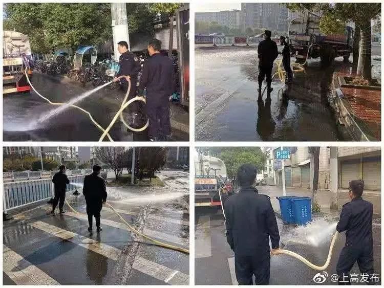 上高縣城管執法大隊開展城區大氣環境綜合整治行動