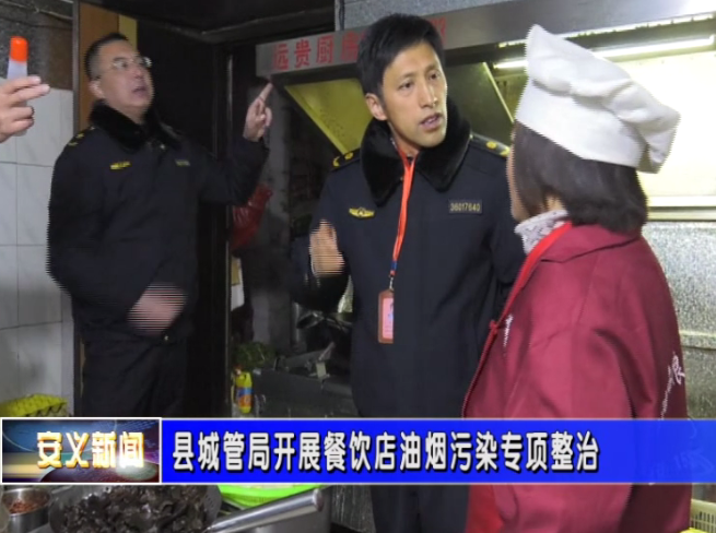 安義縣城管局開展油煙凈化設施使用情況專項檢查