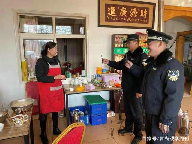 膠州市洋河綜合行政執法中隊開展餐飲油煙直排專項整治活動