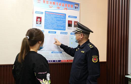 澄城縣城市管理綜合執法局開展餐飲業油煙專項治理工作