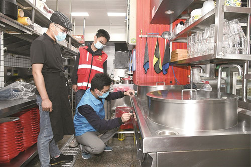 潤州生態環境局開展轄區內餐飲店拉網式排查