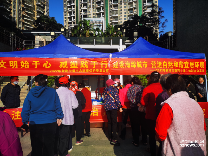 新湖街道開展環境保護工作宣傳活動