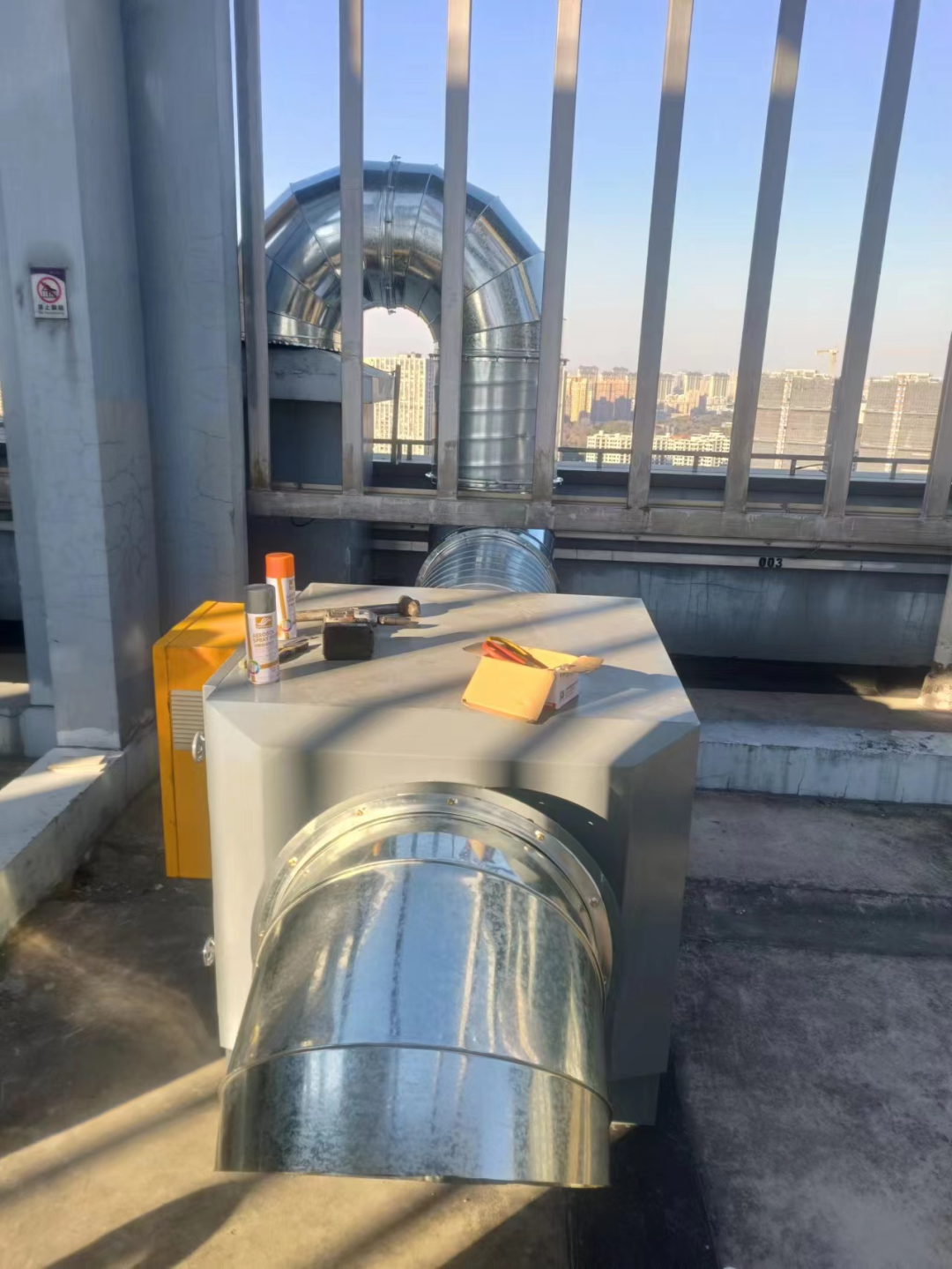 北港街道開展安裝二次凈化設備試點