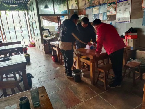 前程辦事處開展轄區餐飲業摸底排查工作