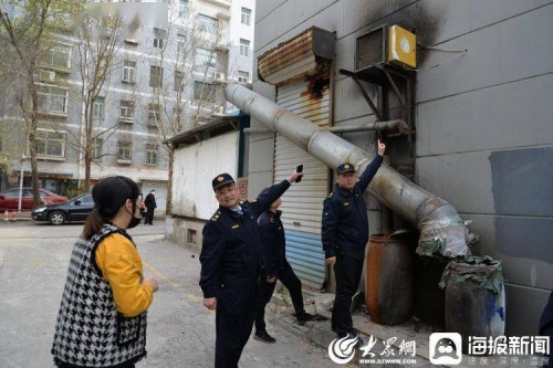 青州市綜合行政執法局開展餐飲油煙專項檢查行動