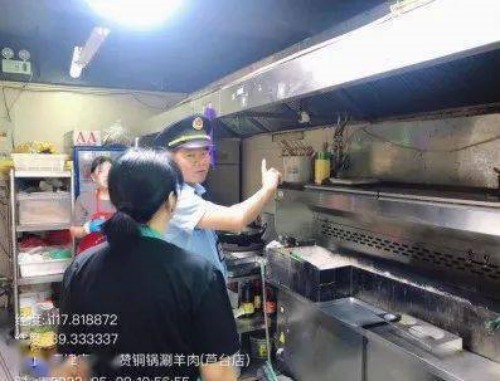 寧河區生態環境局推進餐飲油煙治理工作