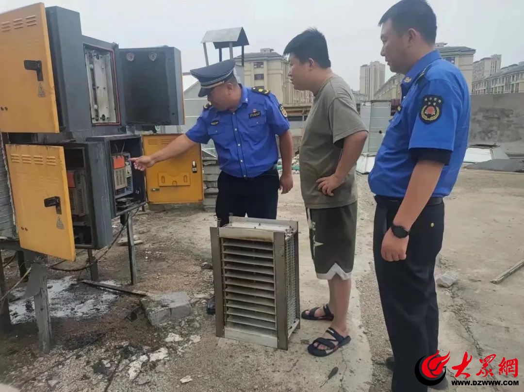 蘭山區綜合行政執法局開展餐飲油煙治理工作