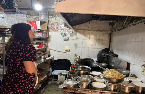 棠香街道辦事處開展餐飲油煙整治檢查工作