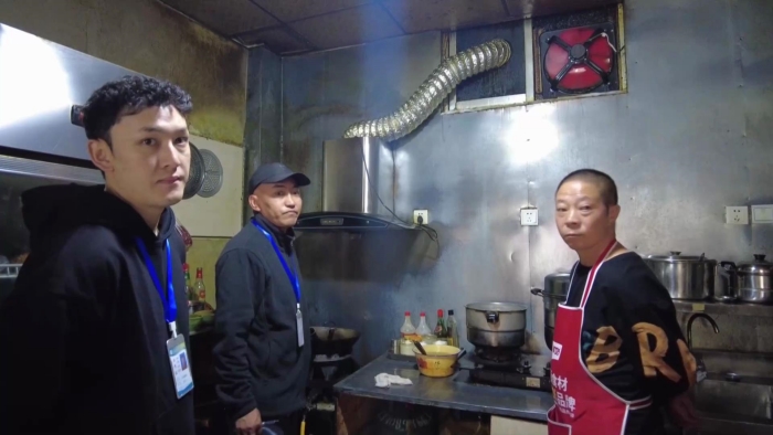 朗縣開展為期兩天的餐飲油煙專項整治活動